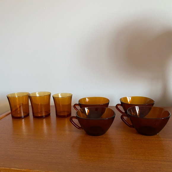 Vintage amber cup lot - Picture 1 of 1
